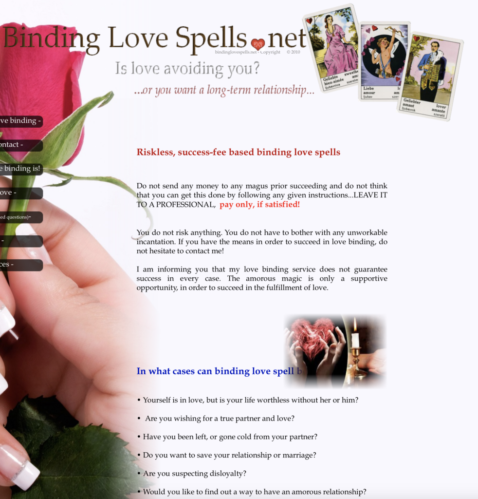 A what spell is binding Learn How
